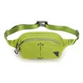 Waterproof outdoor sports waist bag in vibrant neon green with adjustable strap - Mung Bean Green
