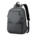 Waterproof dark grey business backpack for men featuring We Power logo and large capacity - Gray