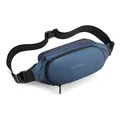 Waterdichte marineblauwe sportheuptas met verstelbare riem en We Power logo - Donkerblauw