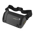 Sac bandoulière cylindrique pour homme en nylon résistant noir et gris anthracite - Gris