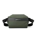 Army green water-resistant crossbody bag for men with adjustable strap and metal logo - Army Green
