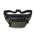 Marsupio sportivo multifunzionale regolabile verde oliva e nero con logo WEPOWER - Verde Militare