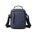 Men's fashion crossbody bag in navy blue with adjustable strap and top handle - Small / Dark Blue