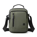 Men's large capacity crossbody bag in army green waterproof fabric with handle - Large / Army Green