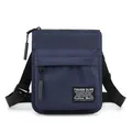 Tracolla uomo sottile blu scuro in nylon resistente con cinghia regolabile - Blu scuro