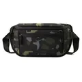 Multifunctional nylon crossbody chest bag featuring a green camouflage pattern design - New Camouflage