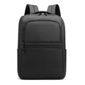 Zaino business per laptop impermeabile nero classico con design multitasche e grande capacità - Nero