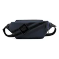 Navy blue nylon crossbody sling bag with waterproof zippers and adjustable strap - Dark Blue