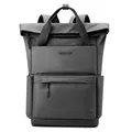 Zaino grigio scuro impermeabile per università e laptop dallo stile minimalista - Grigio