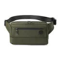 Men's versatile army green chest bag made of high-density oxford cloth with front logo - Army Green