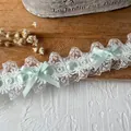 Encaje Lolita verde menta con lazo de cinta para bolsos DIY y accesorios moda - Cinta Verde Menta
