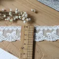 White butterfly embroidered cotton lace trim ribbon for DIY crafts 5cm width - Butterfly Pattern Style (3#) / Width About 5cm Length 1 Meter