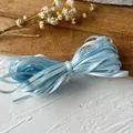 Sky blue 3mm satin ribbon for DIY hair braiding and handmade craft decoration - Light Blue