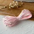 Narrow pink satin ribbon roll for hair accessories and DIY sewing crafts decoration - Pink