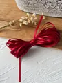 Ruban de satin de soie rouge foncé de 3mm pour tresses DIY et loisirs créatifs - Bordeaux