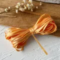 Ruban de satin abricot de 3 mm pour le bricolage, les tresses et l'emballage de cadeaux - Orange