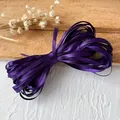 Faisceau de ruban de satin de soie violet foncé 3mm pour bricolage et coiffure - Violet