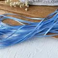 Ruban de satin bleu ciel 3mm cordon de soie pour tresses DIY et vêtements de poupées - Bleu ciel