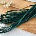Ruban de satin brillant vert foncé 3mm pour couture DIY et emballage cadeau - Vert Foncé