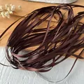 Ruban de satin de soie marron foncé de 3mm pour vêtements de poupée et tresses DIY - Café foncé