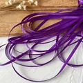 Ruban de satin violet foncé de 3 mm pour le bricolage et la décoration de cadeaux - Violet