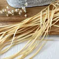 Ruban de satin jaune pâle 3mm pour bricolage et décoration de cadeaux artisanale - Jaune