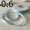 Nastro in raso celeste largo 0,6 cm su rocchetto per fai-da-te e confezioni - Azzurro
