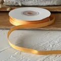 Rotolo di nastro di raso arancione da 6 mm lucido per confezioni regalo fai da te - Arancione