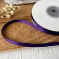 Nastro di raso viola scuro da 0.6cm su rocchetto per fai-da-te e regali - Viola scuro