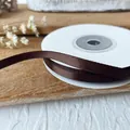 Nastro di raso marrone scuro 6mm per fiocchi fai-da-te e confezioni regalo di lusso - Caffè scuro