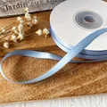 Nastro di raso azzurro 6mm su rocchetto per artigianato fai-da-te e confezioni regalo - Celeste
