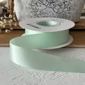 Ruban de satin vert menthe de 2,5 cm pour emballages cadeaux et travaux manuels DIY - En Rouleau / Vert menthe
