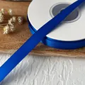 Cinta de raso azul oscuro de doble cara de 1 cm para manualidades DIY y envolver regalos - Azul Zafiro