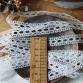 5m white hollow eyelash lace ribbon 2cm wide for DIY handmade doll clothes decoration - Style Three Narrow Style