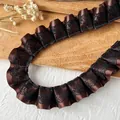 Ruban de satin marron foncé plissé avec dentelle noire pour couture DIY et coiffure - Café Foncé