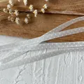 White polka dot ribbon for DIY craft and gift wrapping on natural wooden background - Off White-Double Sided Polka Dot / Width 0.6cm