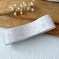 Hellrosa Band mit Lasermagie-Themenmustern einschließlich Zauberhüten und Sternen - Standard / Rosa