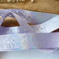 Hellviolettes Zauber-Schleifenband mit holografischen Hexenhüten für Bastelarbeiten - Standard / Lila