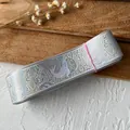 Nastro laser argento motivo balena per fiocchi fai-da-te e decorazioni - Grigio