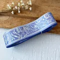 Blaue Bandrolle mit holografischen Silber-Zauberer-Mustern für DIY-Abzeichen-Deko - Standard / Violett