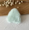 Mint green plush star accessory in faux rabbit fur for DIY crafts and decorations - Green Cat Ears