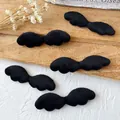 Set of five black plush angel wings DIY handmade accessories for Lolita decor - No.3 Double Sided Thick Plush Wings / Black