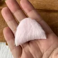 Handmade DIY pink plush triangle accessory for Lolita crafts and doll ears decoration - Small Pink Cat Ears