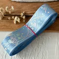 Nastro laser farfalla celeste per lavori fai-da-te e decorazione di borse badge - Blu Bambino Argento Farfalla Stella