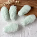 Five-piece set of mint green plush star charms for DIY crafts and Lolita accessories - Green Bunny Ears