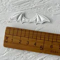 White PU leather embossed bat wings for Lolita DIY accessories and fans decorations - No.9 PU Leather Small Devil Wings / White