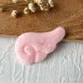 Pink plush angel wing DIY accessory made of soft faux fur for Lolita craft decoration - No.1 Double Sided Plush Small Wings / Pink