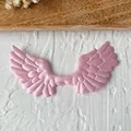 DIY handmade pink angel wing accessories for Lolita decor with satin finish - No.7 Non-Plush Angel Wings / Pink