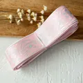 Nastro rosa con farfalle laser e costellazioni per artigianato fai-da-te e decoro - Grande Rosa Pesca Farfalla Stella