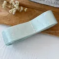Cinta decorativa azul claro con motivo de rosas plateadas para manualidades DIY - Verde Menta Patrón Plata